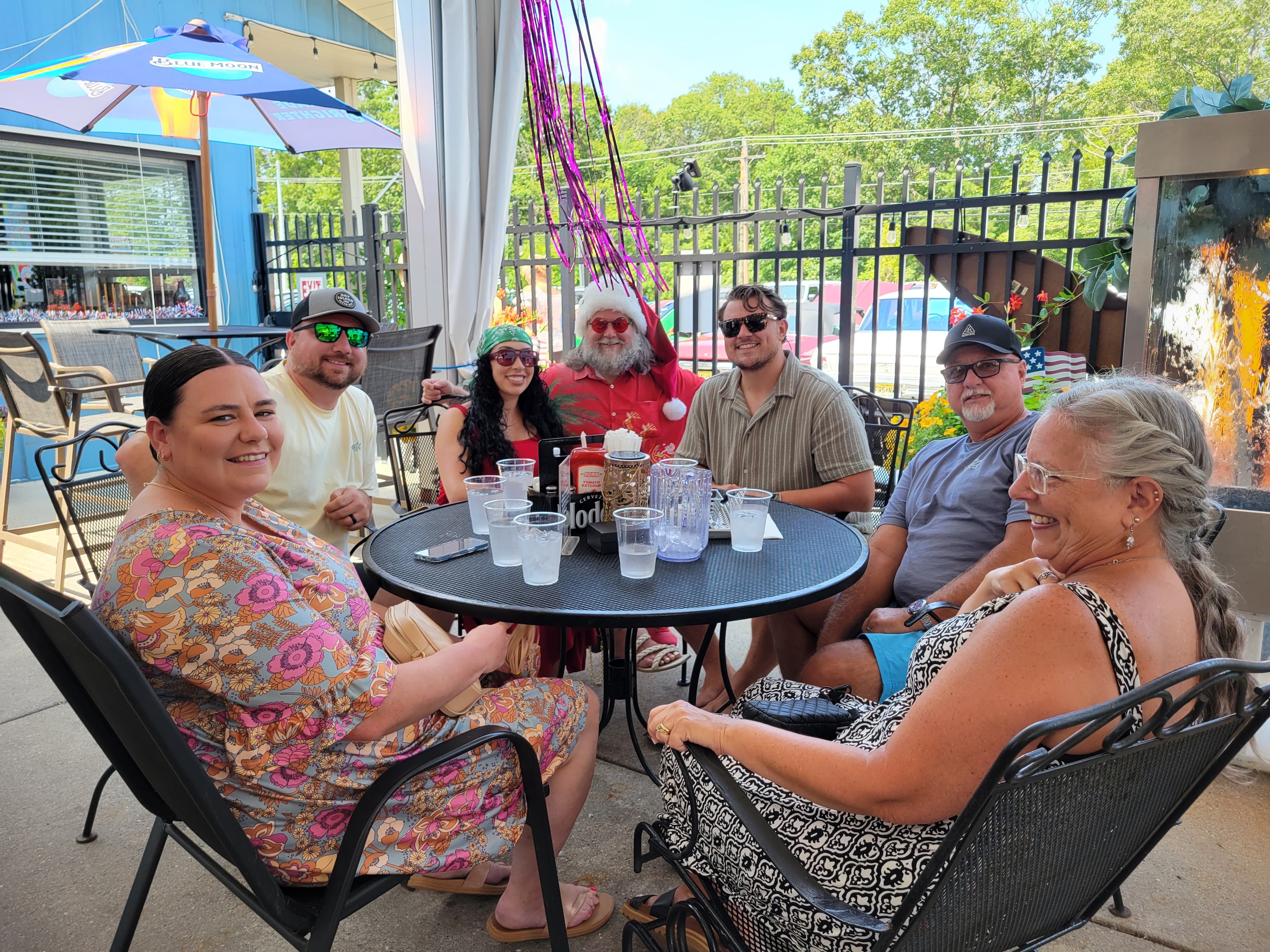 Cape May County Santa with guests at an appearance
