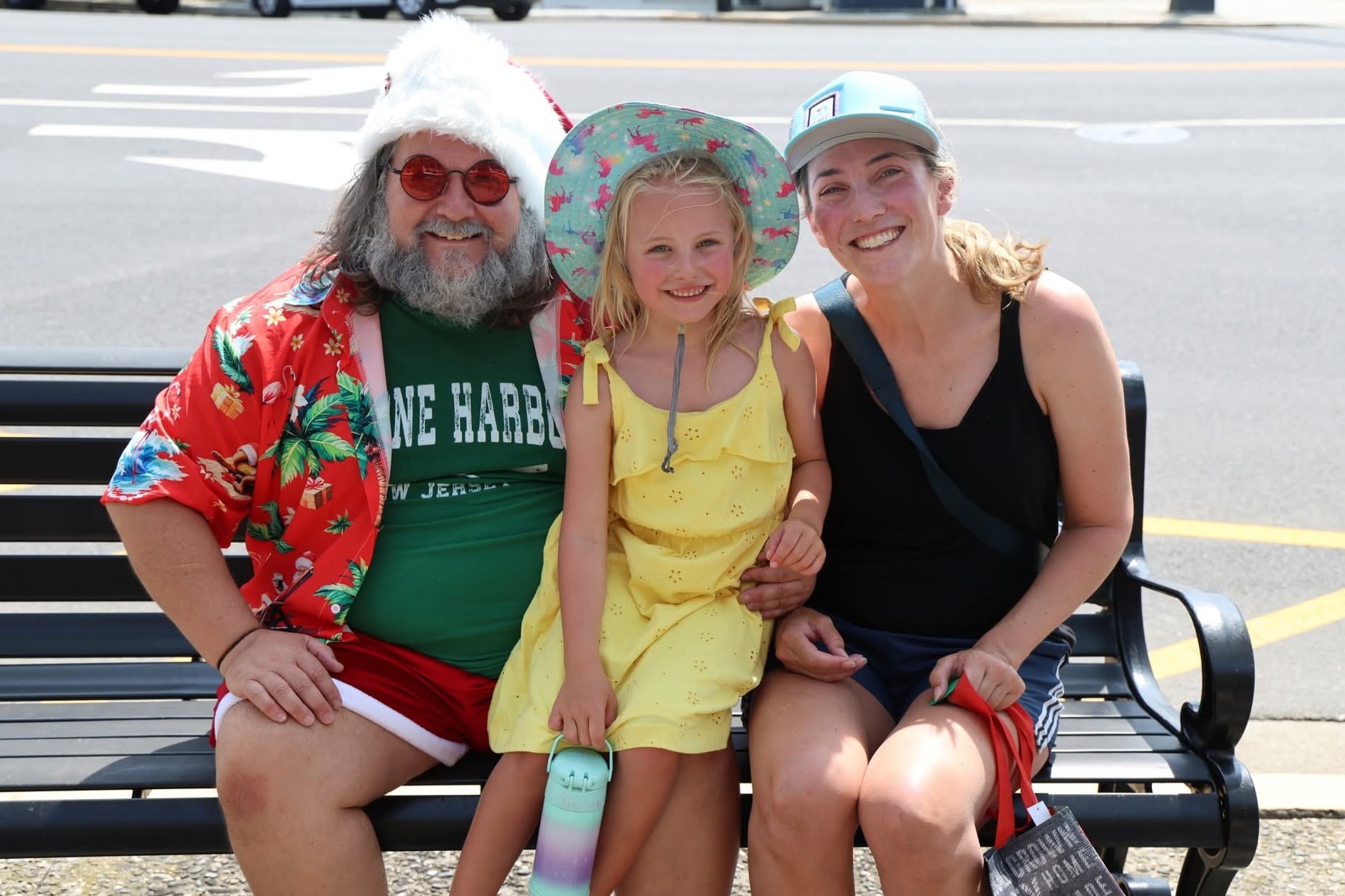 Cape May County Santa with guests at a Stone Harbor boutique